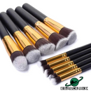 Kit 10 Pincéis De Maquiagem