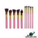 Kit 10 Pincéis De Maquiagem