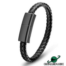 Braselet / Pulseira de couro premium lux com entrada USB