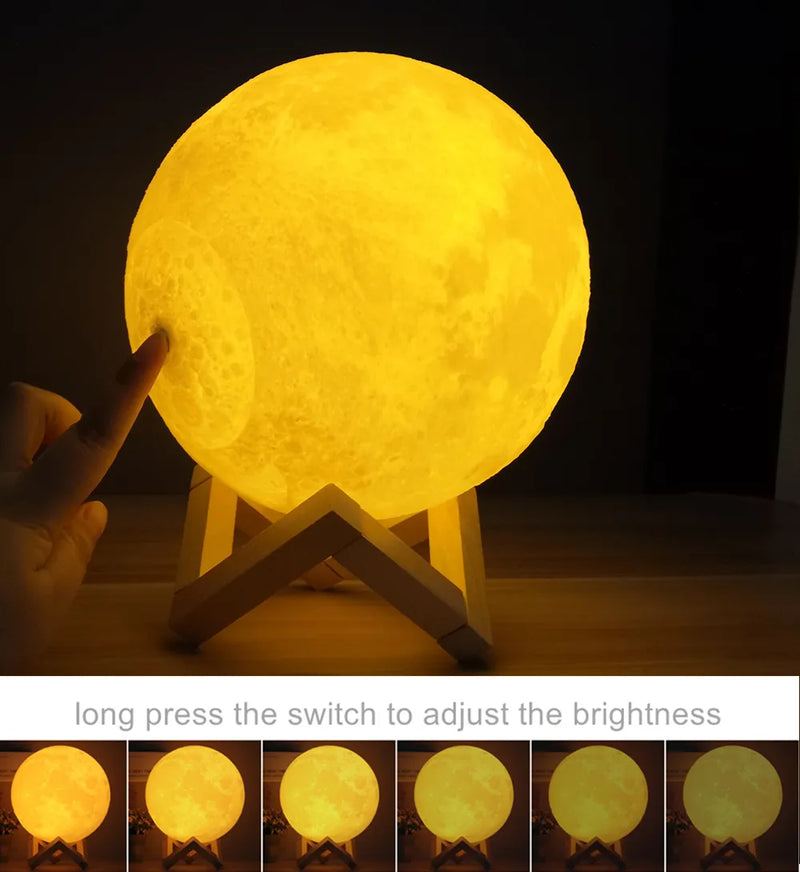 Lua Luminária 3D
