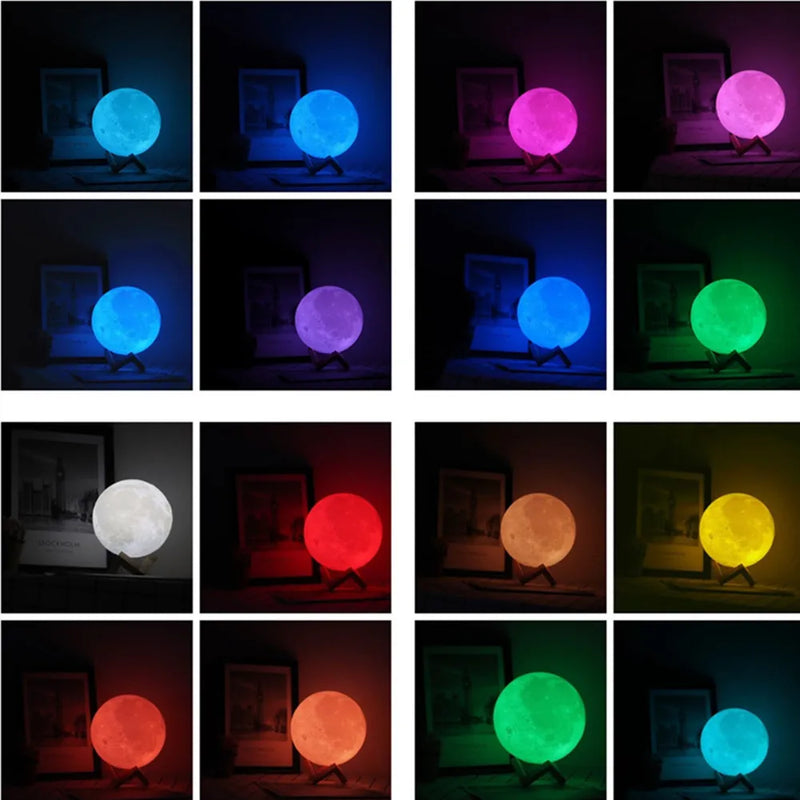 Lua Luminária 3D